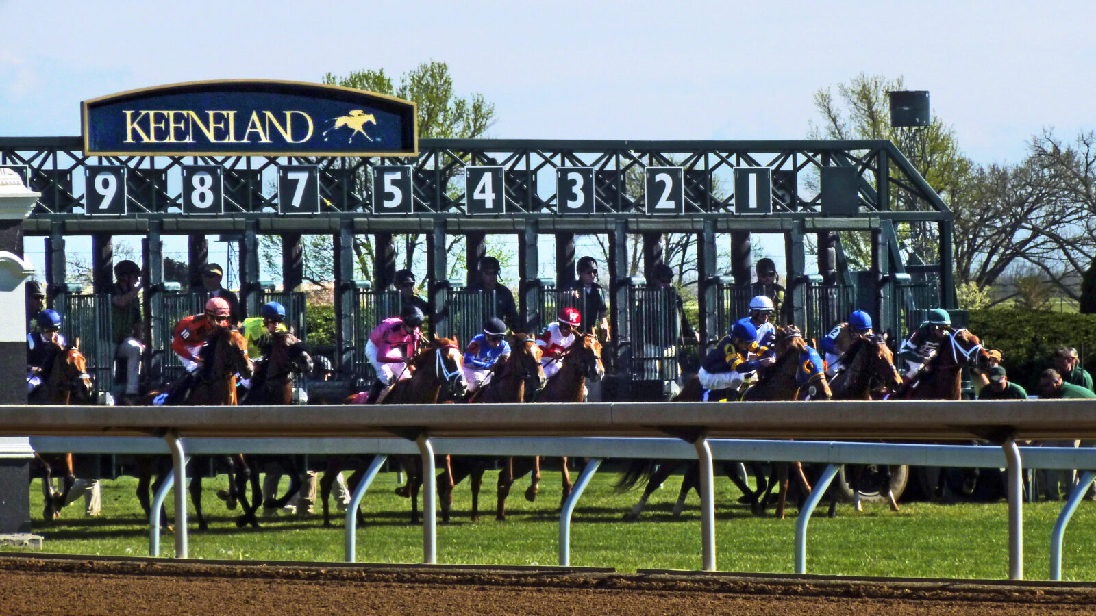 Breeders' Cup racing at Keeneland race track