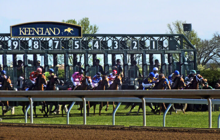 Breeders' Cup racing at Keeneland race track